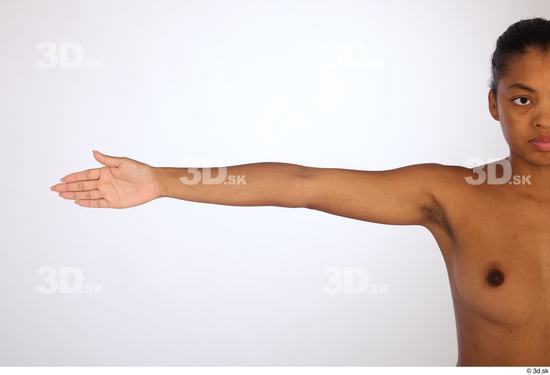 Arm Woman White Black Slim Studio photo references