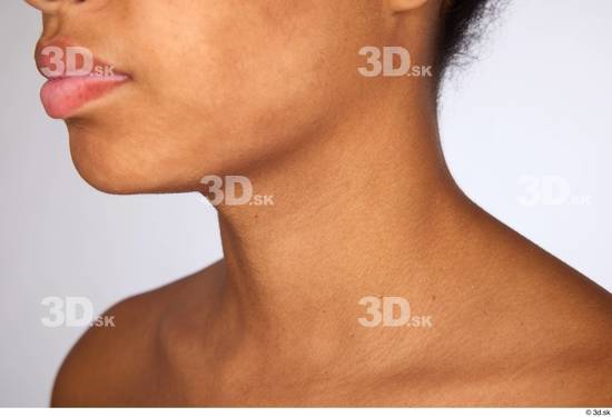 Neck Woman White Black Slim Studio photo references