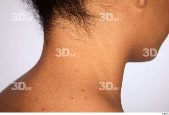 Neck Woman White Black Slim Studio photo references