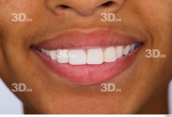 Teeth Woman White Black Slim Studio photo references