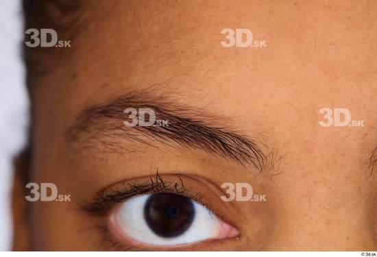 Eye Woman White Black Slim Studio photo references