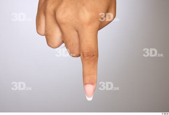 Fingers Woman White Black Slim Studio photo references