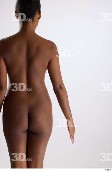 Arm Back Woman Black Nude Slim Studio photo references