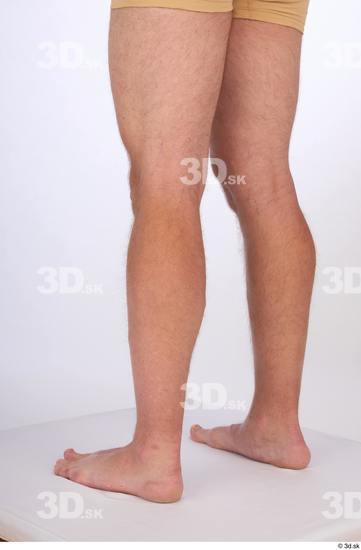 Calf Man White Nude Slim Studio photo references