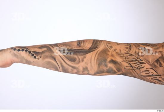 Forearm Man White Slim Studio photo references