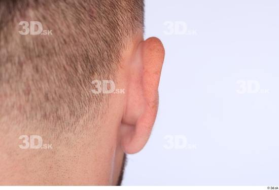 Ear Man White Slim Studio photo references