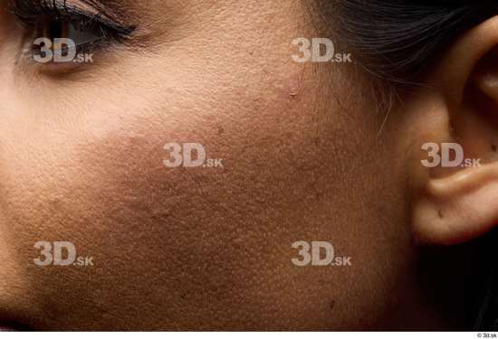 Face Woman White Slim Face Skin Textures