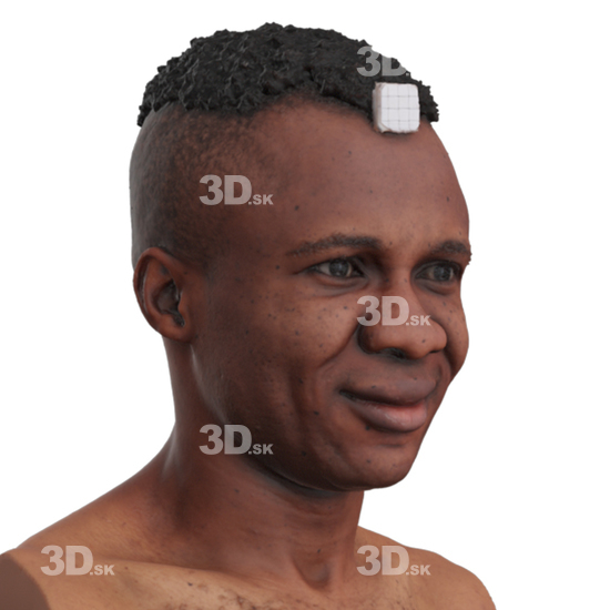 Head Man Black 3D Phonemes And Emotions