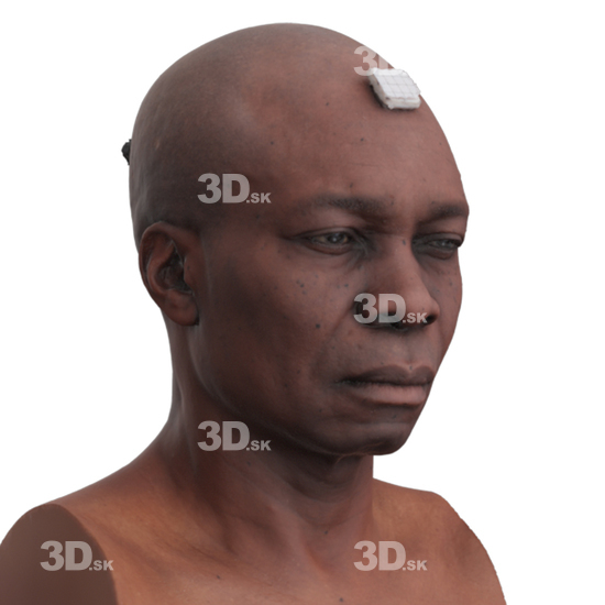 Head Man Black 3D Phonemes And Emotions