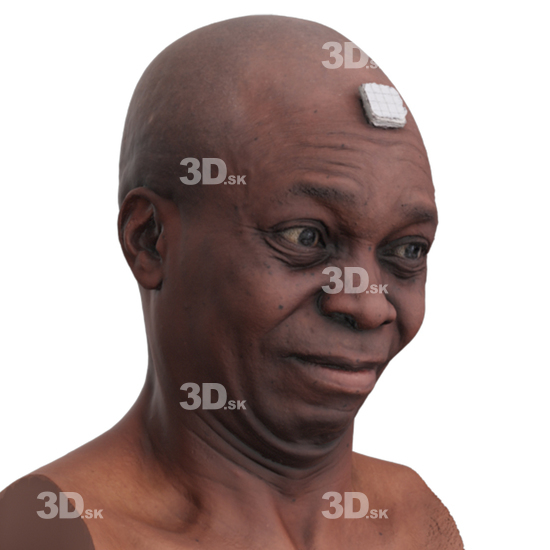 Head Man Black 3D Phonemes And Emotions