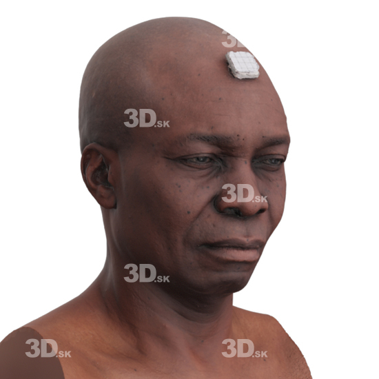 Head Man Black 3D Phonemes And Emotions