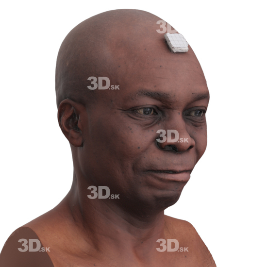 Head Man Black 3D Phonemes And Emotions