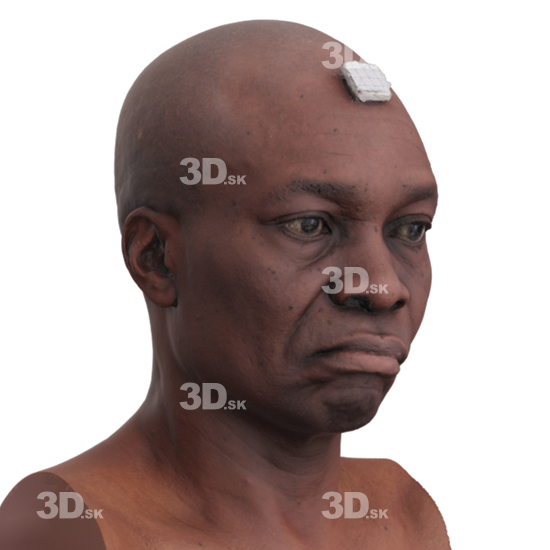 Head Man Black 3D Phonemes And Emotions