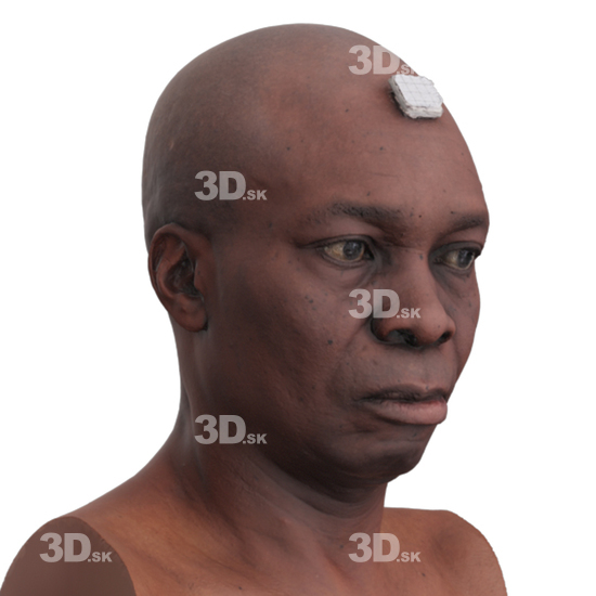 Head Man Black 3D Phonemes And Emotions