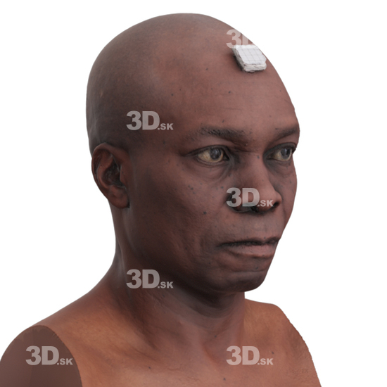 Head Man Black 3D Phonemes And Emotions