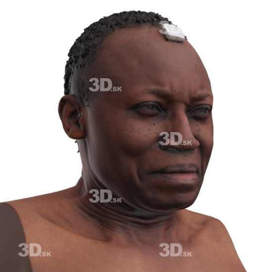 Head Man Black 3D Phonemes And Emotions