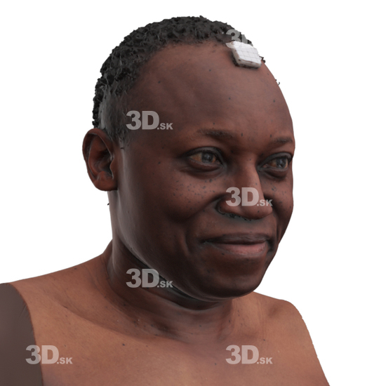 Head Man Black 3D Phonemes And Emotions