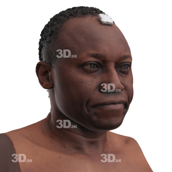 Head Man Black 3D Phonemes And Emotions