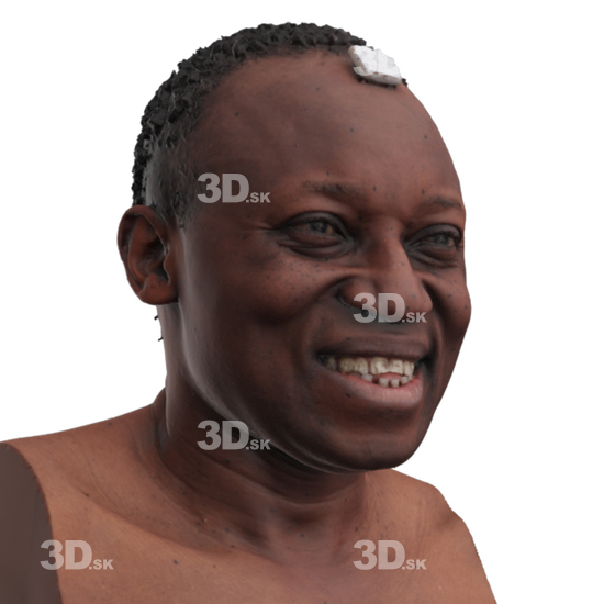 Head Man Black 3D Phonemes And Emotions