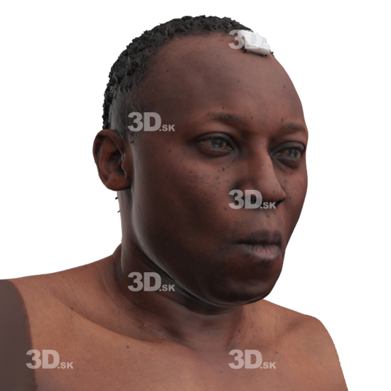 Head Man Black 3D Phonemes And Emotions