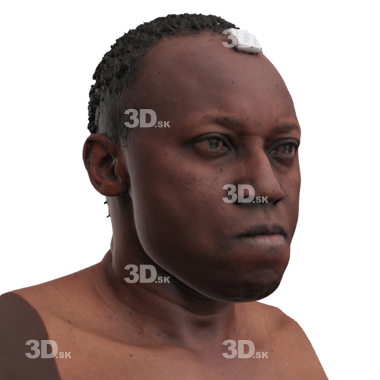 Head Man Black 3D Phonemes And Emotions