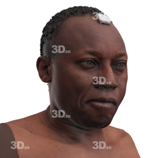 Head Man Black 3D Phonemes And Emotions