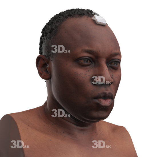 Head Man Black 3D Phonemes And Emotions