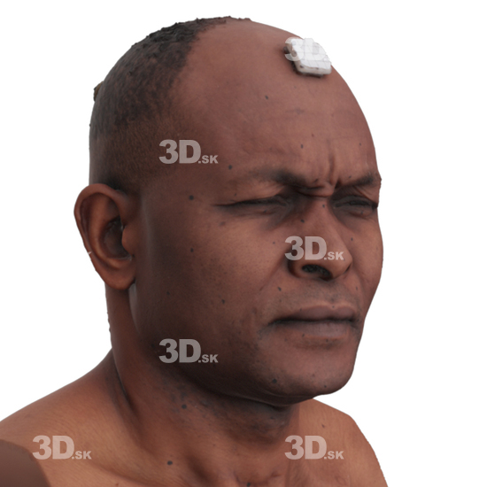 Head Man Black 3D Phonemes And Emotions