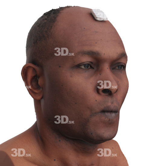 Head Man Black 3D Phonemes And Emotions