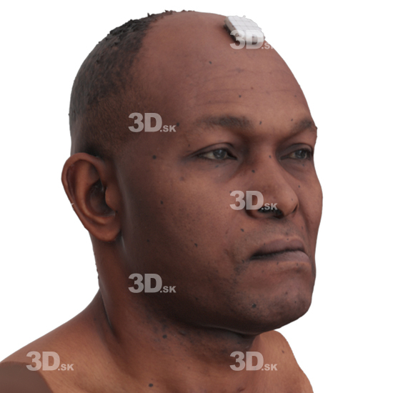 Head Man Black 3D Phonemes And Emotions