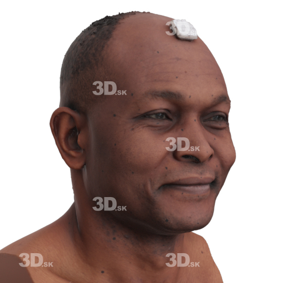 Head Man Black 3D Phonemes And Emotions