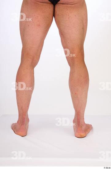 Calf Man White Nude Muscular Studio photo references