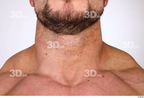 Neck Man White Muscular Studio photo references