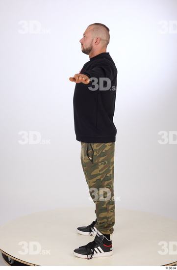 Whole Body Man T poses White Casual Slim Street photo references