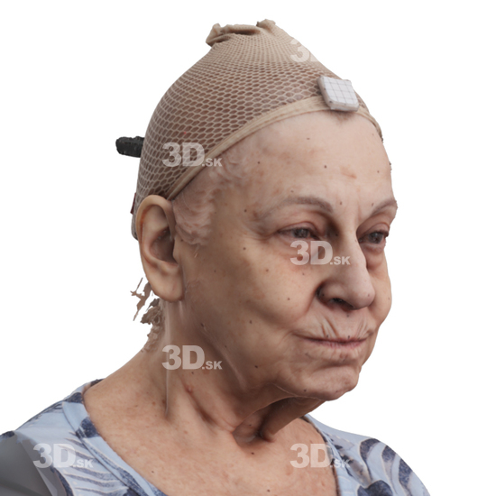 Head Woman 3D Phonemes And Emotions Hispanic