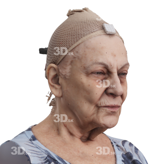 Head Woman 3D Phonemes And Emotions Hispanic