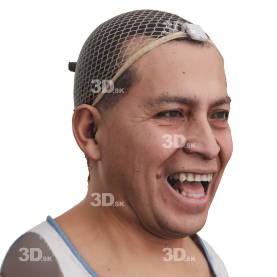 Head Man 3D Phonemes And Emotions Hispanic