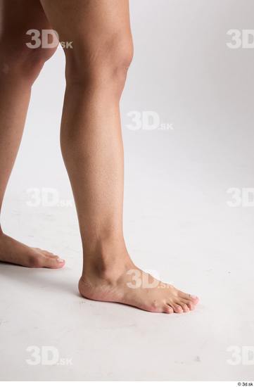 Calf Woman Nude Slim Studio photo references