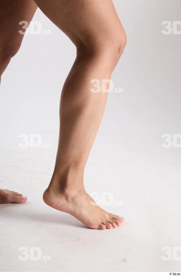 Calf Woman Nude Slim Studio photo references