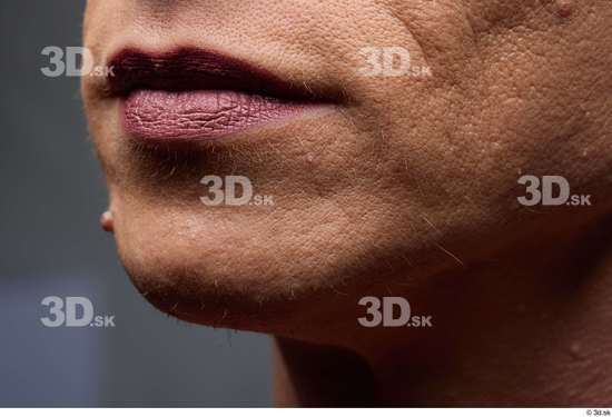 Face Woman White Slim Face Skin Textures