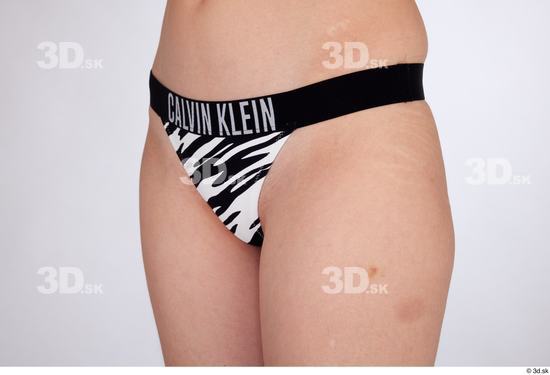 Hips Bottom Woman White Slim Zebra Studio photo references