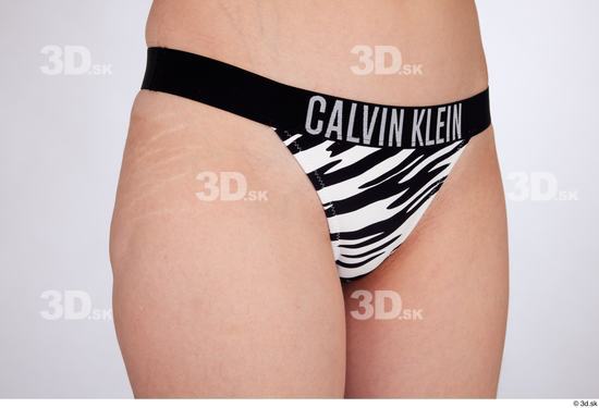 Hips Bottom Woman White Slim Zebra Studio photo references