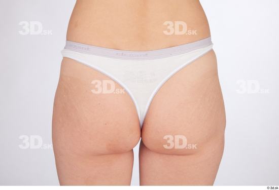 Hips Woman White Underwear Slim Studio photo references