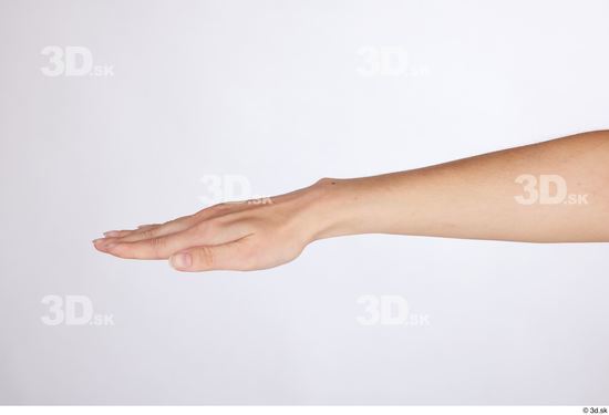 Hand Woman White Slim Studio photo references