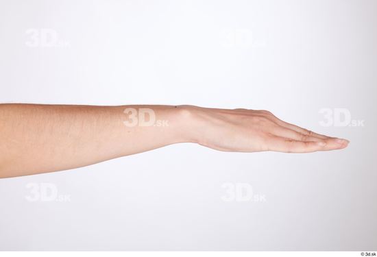 Hand Woman White Slim Studio photo references