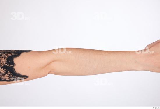 Forearm Woman White Slim Studio photo references