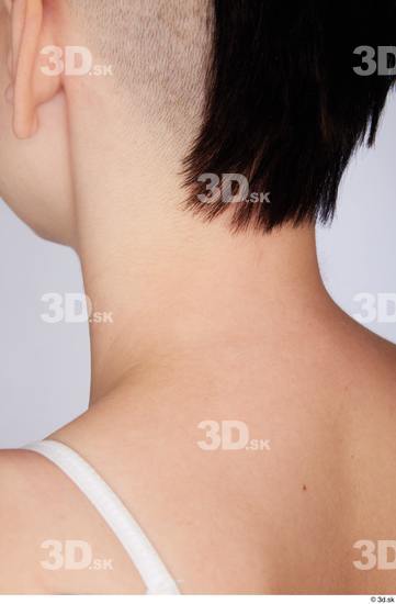 Neck Woman White Nude Slim Studio photo references