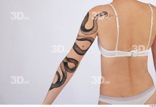 Arm Woman White Tattoo Slim Studio photo references