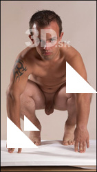 Michael Lilliputian poses