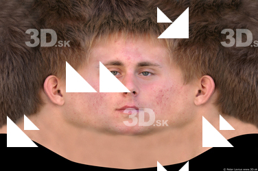 Male head texture